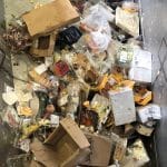 Resíduos de alimentos embalados de supermercados