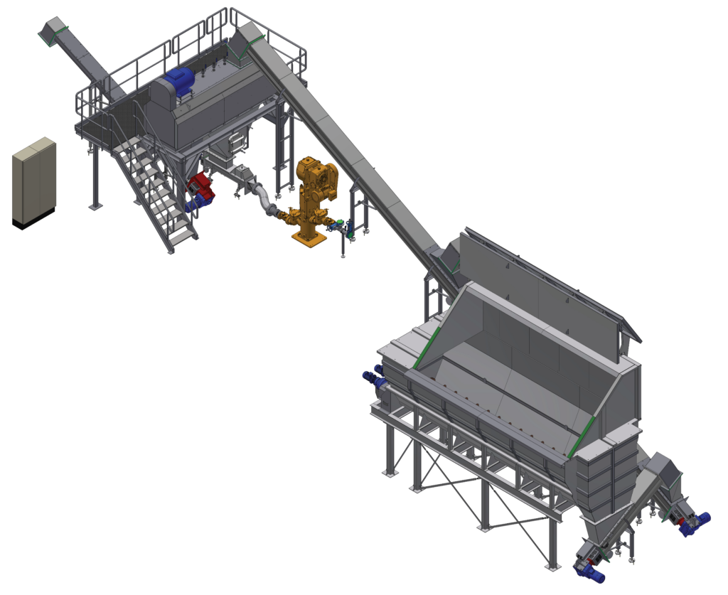 Big Bin (in ground) Depacking Line Mavitec Green Energy